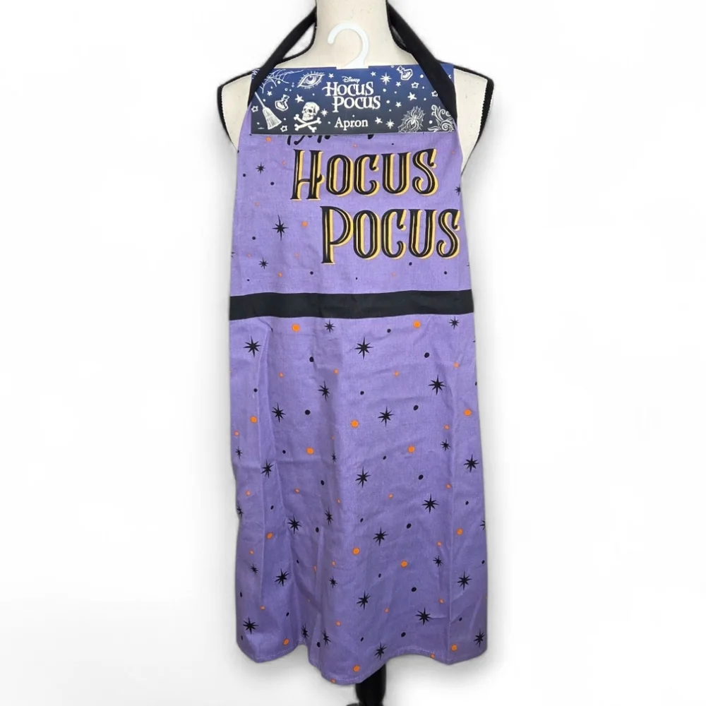 Disney Hocus Pocus Purple Halloween Witch Kitchen Apron